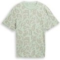 Thumbnail - TOM TAILOR DENIM Herren Relaxed Fit T-Shirt mit Muster, grün, Gemustert, Gr. S