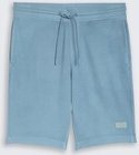 TOM TAILOR Herren Shorts mit Waffelstruktur, blau, Uni, Gr. M