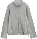 Thumbnail - TOM TAILOR Damen Sweatjacke mit Stehkragen, grau, Meliert, Gr. S