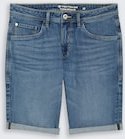 TOM TAILOR Herren TTJOSH REGULAR SLIM Jeans Shorts, blau, Uni, Gr. 40