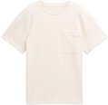 TOM TAILOR Jungen Oversize T-Shirt mit Brusttasche, weiß, Uni, Gr. 128