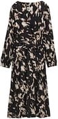 Thumbnail - TOM TAILOR Damen Midi-Wickelkleid mit Muster, braun, Animalprint, Gr. 38