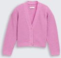 TOM TAILOR Mädchen Cardigan mit V-Ausschnitt, rosa, Uni, Gr. 116/122