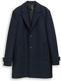 Thumbnail - TOM TAILOR Herren Wollmantel mit Reverskragen, blau, Fischgrät, Gr. M