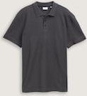 Thumbnail - TOM TAILOR Herren Jersey Poloshirt aus Baumwolle, schwarz, Uni, Gr. XXXL