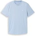 TOM TAILOR DENIM Herren Basic T-Shirt, blau, Uni, Gr. XL