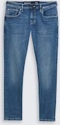 TOM TAILOR DENIM Herren TTAEDAN STRAIGHT Jeans mit Stretch, blau, Uni, Gr. 29/30