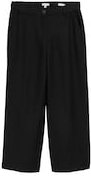 Thumbnail - TOM TAILOR Damen Culotte Hose mit Leinenanteil, schwarz, Uni, Gr. 36/28