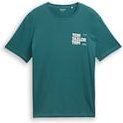 Thumbnail - TOM TAILOR Herren T-Shirt mit Print, grün, Uni, Gr. XXL