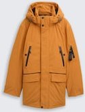 TOM TAILOR Herren Arctic Parka mit abnehmbarer Kapuze, braun, Uni, Gr. M