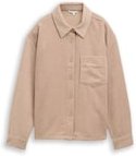 Thumbnail - TOM TAILOR DENIM Damen Boxy Fit Cordbluse, braun, Uni, Gr. XL