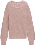 Thumbnail - TOM TAILOR DENIM Damen Strickpullover mit leichten Ballonärmeln, rosa, Meliert, Gr. L