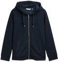Thumbnail - TOM TAILOR Damen Plus Size - Hoodie Sweatjacke aus Scuba, blau, Uni, Gr. 48
