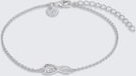 TOM TAILOR Damen Armband Infinity Silber 925 | Stein Zirkonia weiß, silber, Infinity, Gr. ONESIZE