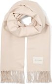 Thumbnail - TOM TAILOR Damen Schal mit Fransen, weiß, Uni, Gr. ONESIZE