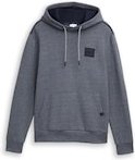 Thumbnail - TOM TAILOR Herren Hoodie Sweatshirt mit Logo-Badge, blau, Meliert, Gr. XXL
