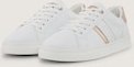 TOM TAILOR Damen Sneaker mit Metallic-Details, weiß, Uni, Gr. 42