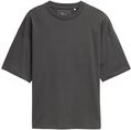 TOM TAILOR DENIM Herren Oversized T-Shirt, grau, Uni, Gr. S