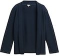 TOM TAILOR Damen Cardigan mit Schalkragen, blau, Uni, Gr. XL