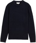 Thumbnail - TOM TAILOR Herren Cosy Strickpullover mit Logo-Badge, blau, Meliert, Gr. S