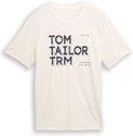 TOM TAILOR Herren T-Shirt mit Print, braun, Uni, Gr. XXXL