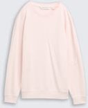 TOM TAILOR Mädchen Oversize Sweatshirt mit Rückenprint, rosa, Uni, Gr. 140