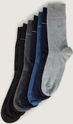 TOM TAILOR Herren Socken in einer 7-Tage-Box, grau, Uni, Gr. 39-42