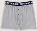 TOM TAILOR Damen Pyjama-Shorts mit Streifenmuster, blau, Gestreift, Gr. 38