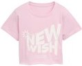 Thumbnail - TOM TAILOR Mädchen Cropped T-Shirt mit Print, rosa, Uni, Gr. 128