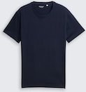 TOM TAILOR Herren T-Shirt mit Logo-Stickerei, blau, Uni, Gr. XXXL