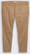 TOM TAILOR Herren Plus Size - Tapered Chino Hose, braun, Uni, Gr. 40/34