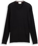 TOM TAILOR Herren Strickpullover mit Kaschmir-Anteil, schwarz, Uni, Gr. XXL