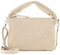 TOM TAILOR DENIM Damen TTNOMI S Beuteltasche in Flecht-Optik, weiß, Uni, Gr. ONESIZE