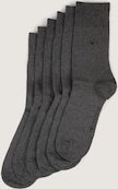 TOM TAILOR Herren Socken im 6er-Pack, grau, Uni, Gr. 39-42