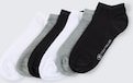 TOM TAILOR Herren Sneakersocken im 6er-Pack, schwarz, Uni, Gr. 39-42