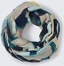 TOM TAILOR Damen Loop-Schal mit Muster, grün, Gemustert, Gr. ONESIZE