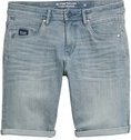 TOM TAILOR Herren TTJOSH REGULAR SLIM Jeans Shorts mit Stretch, blau, Uni, Gr. 36