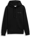 TOM TAILOR Herren Hoodie Sweatshirt, schwarz, Uni, Gr. S