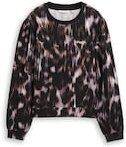Thumbnail - TOM TAILOR DENIM Damen Sweatshirt mit Muster, schwarz, Gemustert, Gr. XXL