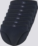 TOM TAILOR Herren Slips aus Baumwolle im 7er-Pack, blau, Uni, Gr. XL/7