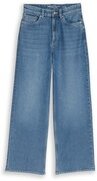 Thumbnail - TOM TAILOR DENIM Damen TTLINOU WIDE High Waist Jeans, blau, Uni, Gr. S/30