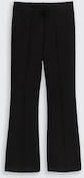 TOM TAILOR Damen Flared Treggings Hose, schwarz, Uni, Gr. 44/32