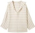Thumbnail - TOM TAILOR Damen Loose Fit Strickpullover mit Kapuze, braun, Gestreift, Gr. M