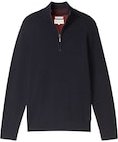 Thumbnail - TOM TAILOR Herren Strukturierter Strick Troyer, blau, Uni, Gr. XXL