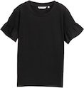 Thumbnail - TOM TAILOR DENIM Damen T-Shirt mit Smok-Details, schwarz, Uni, Gr. M