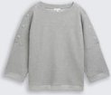 Thumbnail - TOM TAILOR Damen Sweatshirt mit Knopf-Details, grau, Meliert, Gr. XXXL