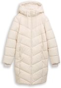 Thumbnail - TOM TAILOR Damen Puffer-Mantel mit Kapuze, weiß, Uni, Gr. XXXL