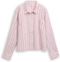 Thumbnail - TOM TAILOR DENIM Damen Boxy Fit Hemdbluse mit Streifenmuster, rosa, Gestreift, Gr. XL