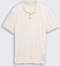 TOM TAILOR Herren Fitted Poloshirt mit Logo-Print, braun, Uni, Gr. L
