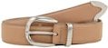 Thumbnail - TOM TAILOR Damen TTPIPER Ledergürtel mit abgerundeter Dornschließe, beige, Uni, Gr. 100